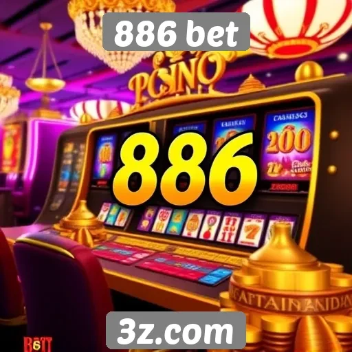 Atrações de jogos de cassino na plataforma 886 bet