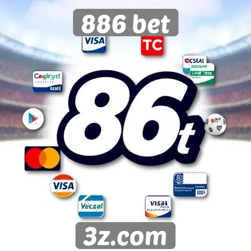 Métodos de pagamento disponíveis na 886 bet